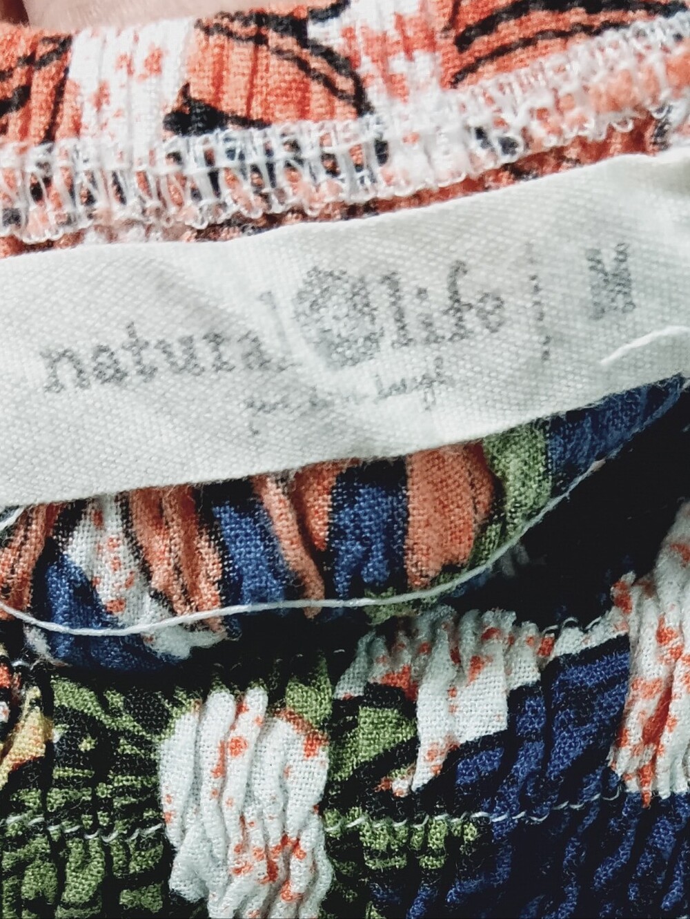 NATURAL LIFE Navy Maxi Dress with Orange Floral Print Size M - Picture 6 of 9